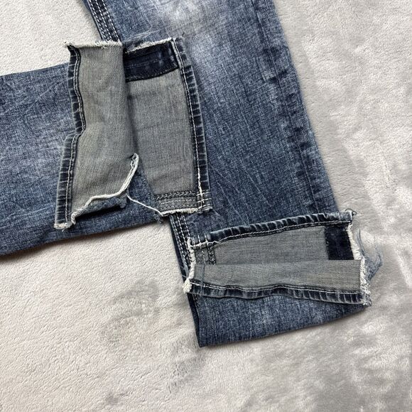 Salvage Havoc Jeans Men’s 30x33 Slim Straight Distressed Blue Denim - Picture 3 of 11